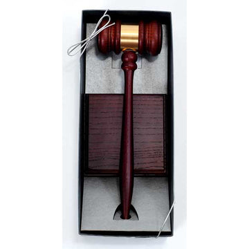 Director Presentation Set - 10-1/2" American Rosewood Gavel